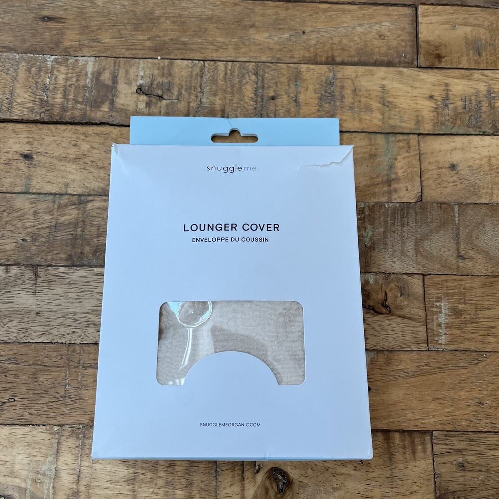 Snuggle Me Lounger Cover Organic 100% Cotton Beige Opened In Box Unisex